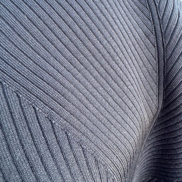 Ted Baker Long Sleeve Turtleneck Ribbed Knit Black Sweater Women's Size 2 - Picture 8 of 9